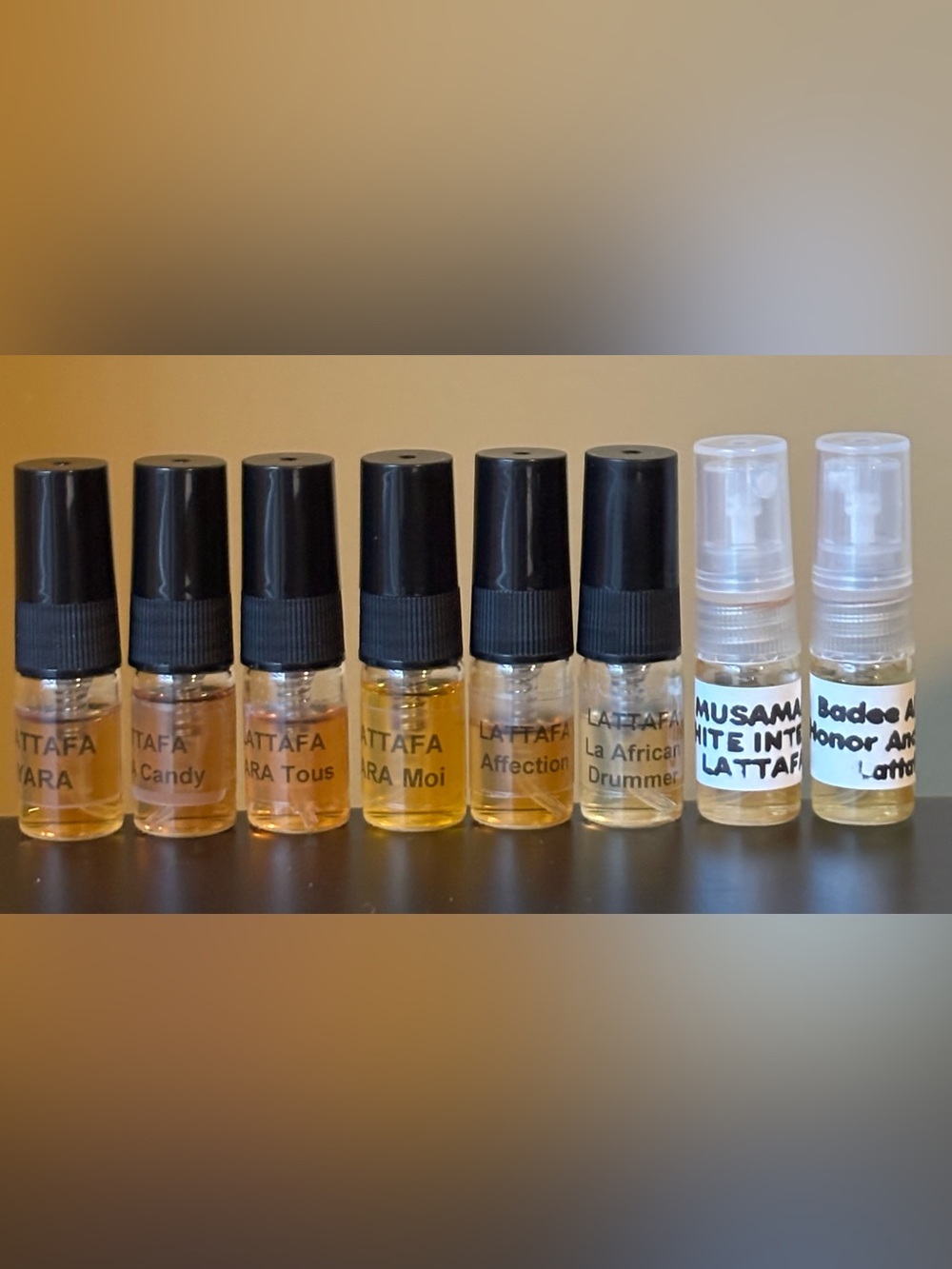 8 ~ 2ml. Samples of Lattafa perfume